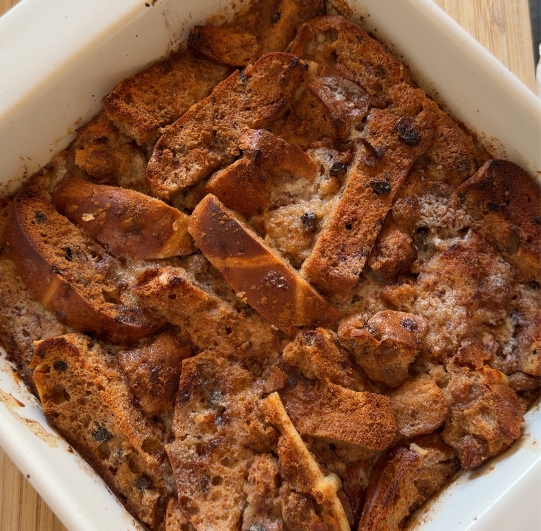 Gluten Free Hot Cross Bun Pudding