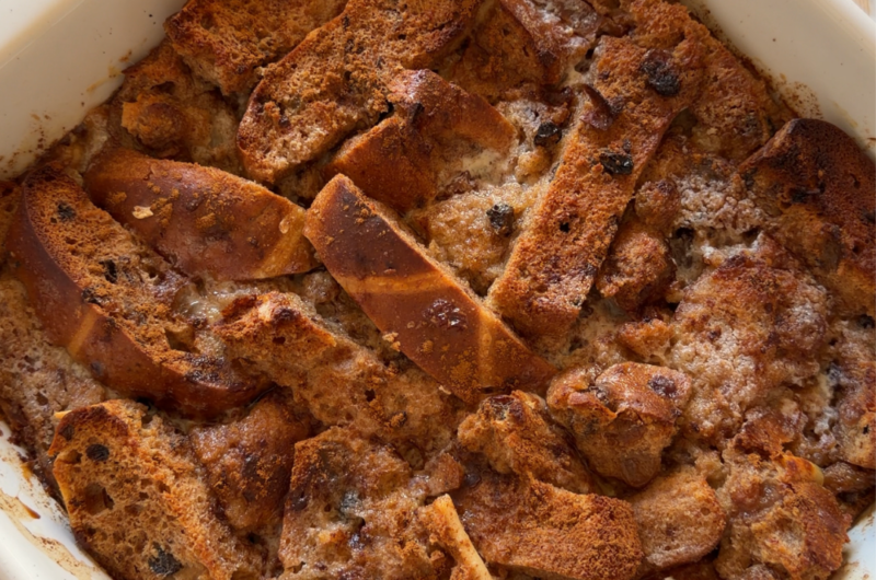 Gluten Free Hot Cross Bun Pudding